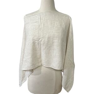 Chic Cream Cropped Blouse w bandeau